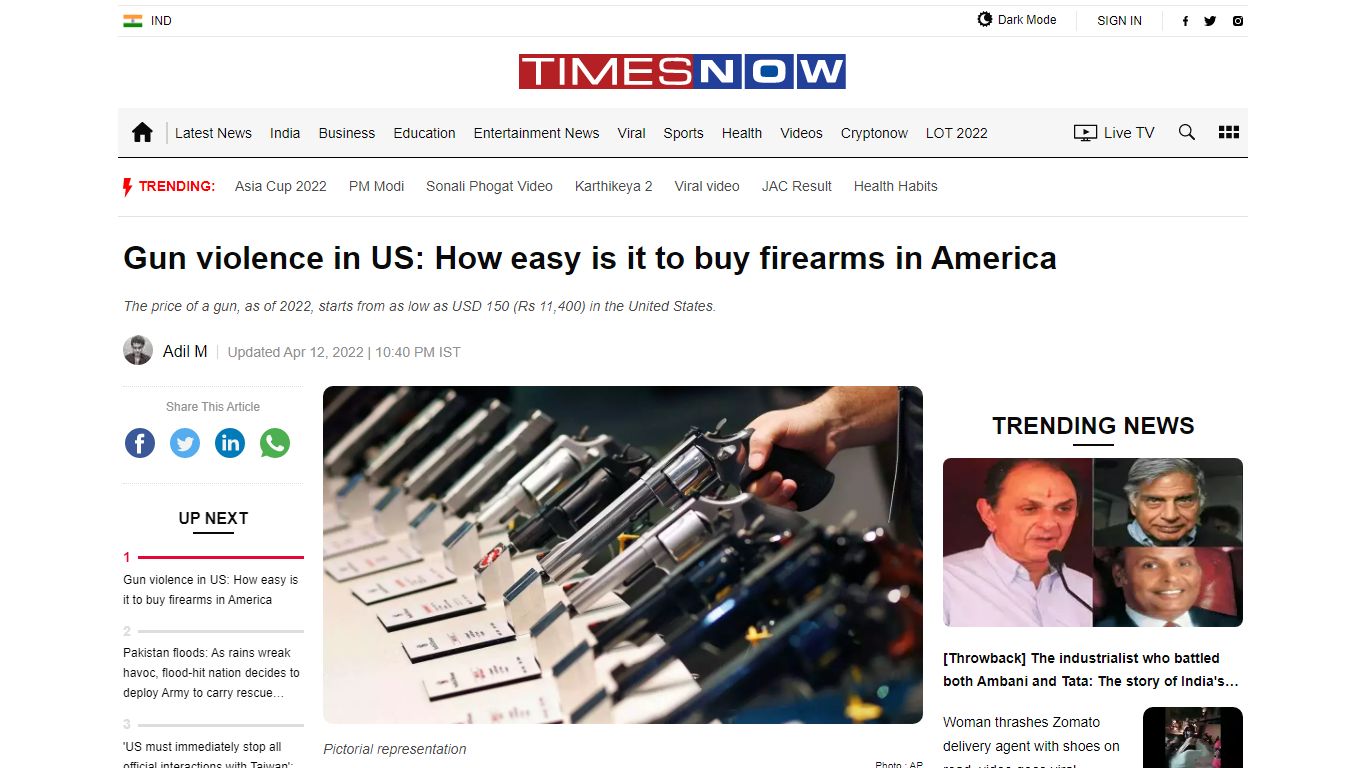 Gun violence in US: How easy is it to buy firearms in America - TimesNow